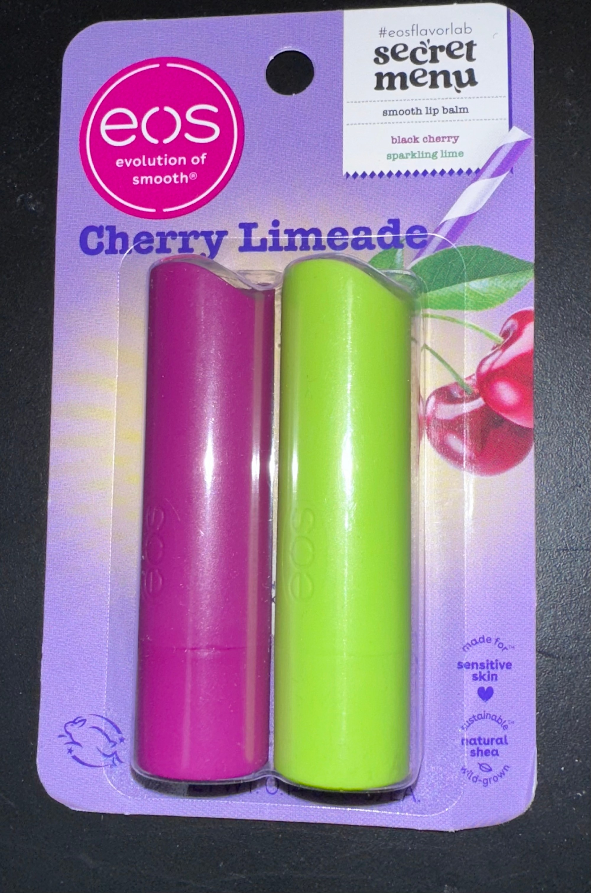 Eos Secret Menu EOS flavor lab secret menu Cherry Limeade lipbalm review – The Olive ...